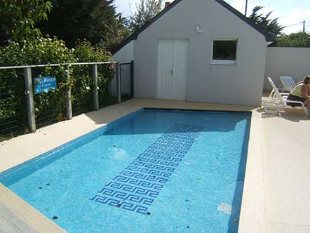 Paddling pool for young children at the Ker-Lay campsite in Pnestin