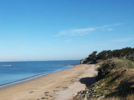 Beach near the Ker-Lay campsite by the sea