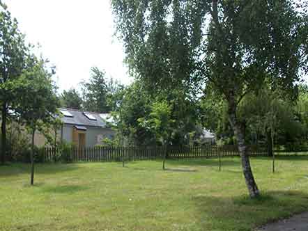 Caravan pitches at the campsite