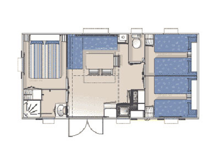 Mobilhome O'Phéa 784 - 3 chambres au camping de Ker-Lay